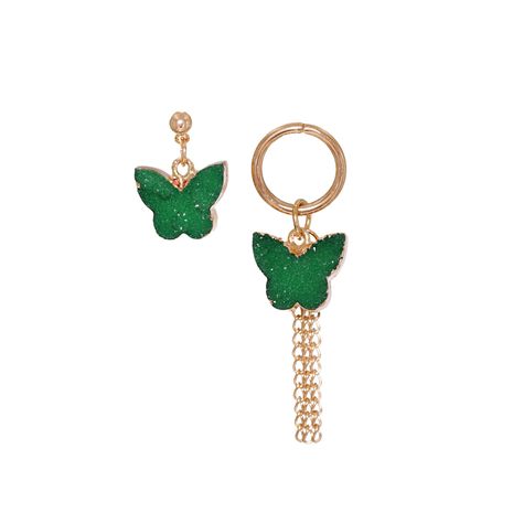 neue Schmetterling Long Fashion übertrieben lila koreanische asymmetrische Ohrringe's discount tags