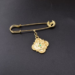 Fashion simple pin key ring brooch