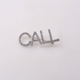 Korea Alloy Flash Diamond Letters CallMe Broochpicture18