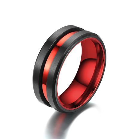 Mode neuen aristokratischen roten Schlitz schwarzen Ring's discount tags