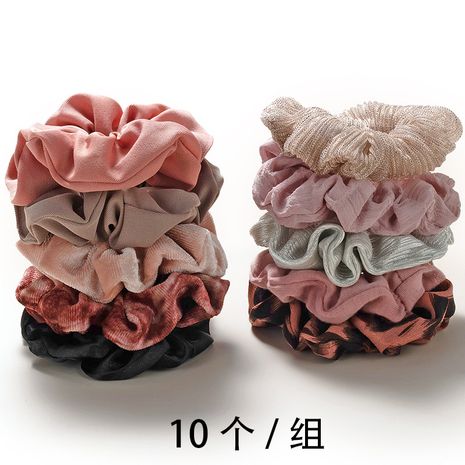 new simple fabric large intestine hair rope 10 set's discount tags