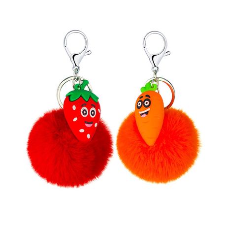 Creative cartoon cute watermelon pineapple strawberry keychain pendant  NHAP272654's discount tags