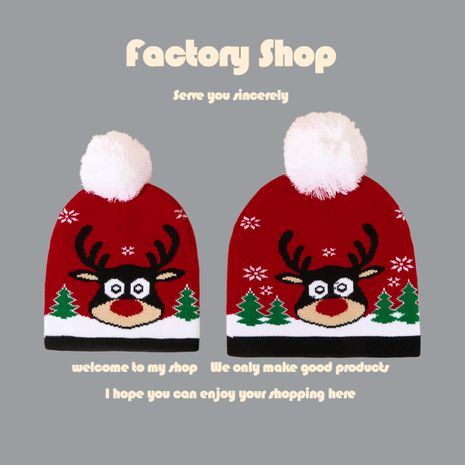 Sombrero de bola de lana de Navidad de todo fósforo de moda de otoño e invierno's discount tags