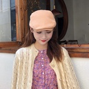 Autumn and Winter New Woolen Beret Womens Pure Color AllMatching Casual Advance Hats Mens KoreanStyle SunProof Warm Painter Cap Fashionpicture12
