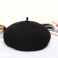 Hat Womens Autumn and Winter Wool Beret Korean Style Fashionable AllMatching Artistic Painter Hat British Beret Small Size Pumpkin Hatpicture32