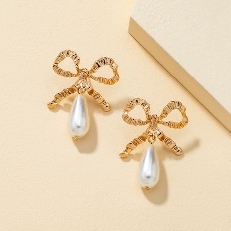 Korean pearl tassel long earrings's discount tags