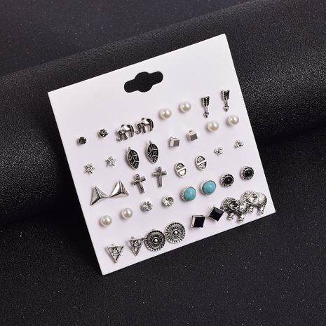  Bohemia geometric triangle earrings set NHSD274597's discount tags