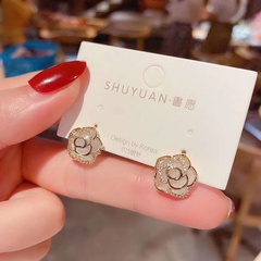 Korea  fashion opal small fragrance earrings