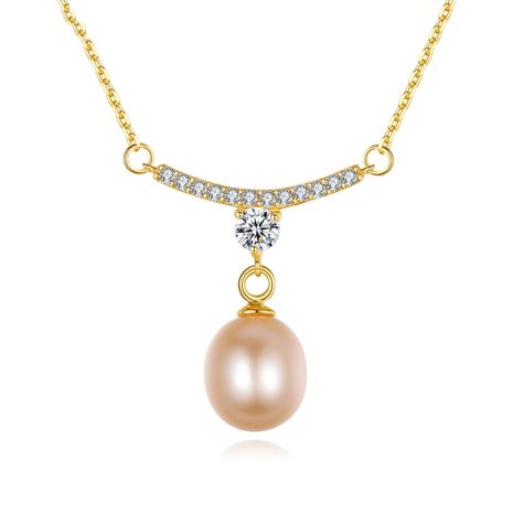 S925 sterling silver freshwater pearl pendant necklace  NHLE275316's discount tags