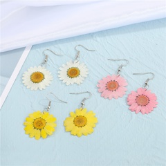 Korea dried flower  earrings