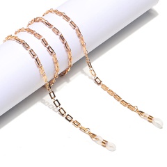 Fashion Simple Color Preserving Copper Rectangular Glasses Chain