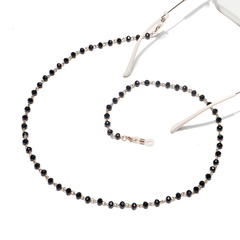Fashion Simple Black Crystal Glasses Chain