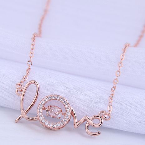 Korean fashion zircon necklace's discount tags