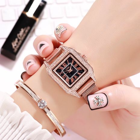 Fashion retro magnet square watch NHSR276105's discount tags