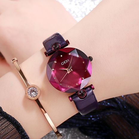 reloj con cinturón impermeable con diamantes's discount tags