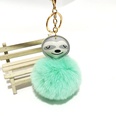 PU Cartoon Sloth Hair Ball Keychainpicture16