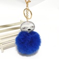 PU Cartoon Sloth Hair Ball Keychainpicture18