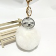 PU Cartoon Sloth Hair Ball Keychainpicture19