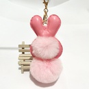 PU cartoon rabbit fur ball keychain  NHDI275817picture10
