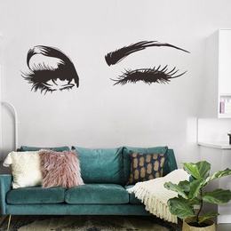 Augen charmante Wohnzimmer Schlafzimmer Hintergrund dekorative Malerei PVC Wandaufkleber Grohandelpicture11