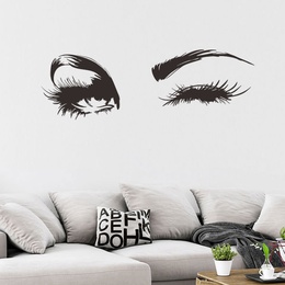 Augen charmante Wohnzimmer Schlafzimmer Hintergrund dekorative Malerei PVC Wandaufkleber Grohandelpicture13