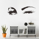 Augen charmante Wohnzimmer Schlafzimmer Hintergrund dekorative Malerei PVC Wandaufkleber Grohandelpicture14