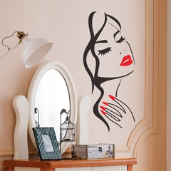Schönheitskopf geschnitzt Wohnzimmer Hintergrund Wandaufkleber Malerei