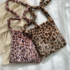 Korean leopard print shoulder bag fashion casual large capacity messenger bag