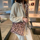 Bolso de hombro con estampado de leopardo coreano bolso de mensajero de gran capacidad informal de modapicture24