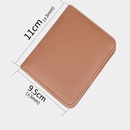 Korean  short solid color printing creative PU leather multifunction walletpicture8