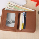Korean  short solid color printing creative PU leather multifunction walletpicture9
