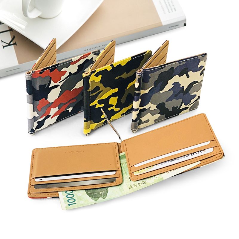Korean  new creative PU camouflage wallet