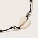 Bracelet de cheville coquillage perl fait main en fil de cire corenpicture8