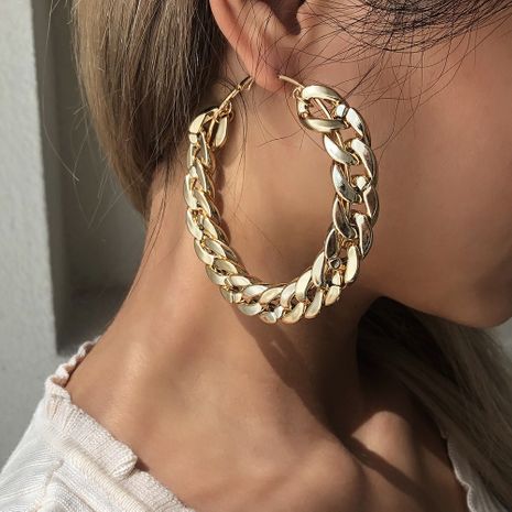 fashion exaggerated  big circle chain earrings's discount tags