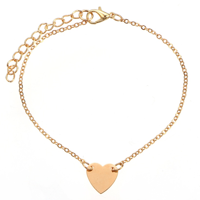Bijoux Fantaisie Bijoux De Corps | Bracelet De Cheville En Alliage De Perles D39ancre Coeur Pche - PD39981