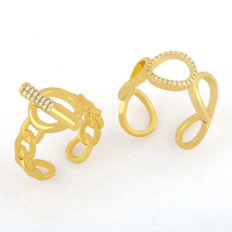 simple  exaggerated personality chain ring's discount tags