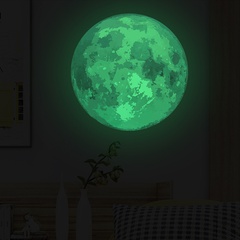 30CM Aquarell Mond leuchtende Wandaufkleber