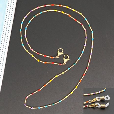 Retro  Miyuki   rice beads woven handmade  anti-skid glasses chain's discount tags