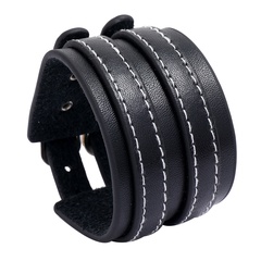 hot selling multi-layer PU leather  simple  punk bracelet
