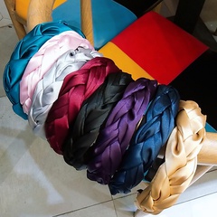 new  hand-woven fashion fabric wide-brimmed headbands