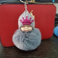 hotsale fashion new cute sleeping doll hair ball key chain plush cute sleeping doll coin purse bag key pendant wholesalepicture51