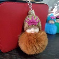 hotsale fashion new cute sleeping doll hair ball key chain plush cute sleeping doll coin purse bag key pendant wholesalepicture53