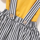 nouveau costume de tshirt jupe  rayures  manches courtes pour filles de la mode corenne NHLF265987picture11