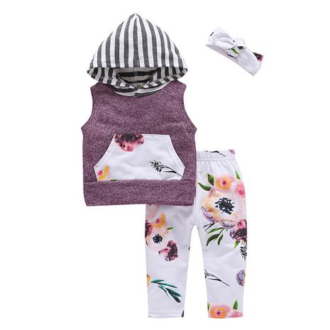 Fashion new  children's cotton vest three pieces sets wholesale NHLF266300's discount tags