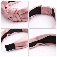 new solid color satin knotted headband