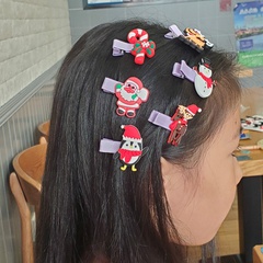 Christmas decoration cute broken hair bb clip side bangs girls hair clips hot sale