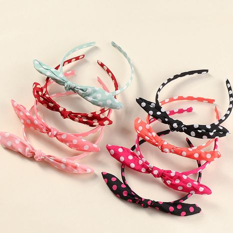Koreanische Bowknot Polka Dot Kinder Haarband Set's discount tags