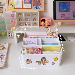 simple stylish desktop storage box student dormitory multi-function desk stationery clutter sorting artifact