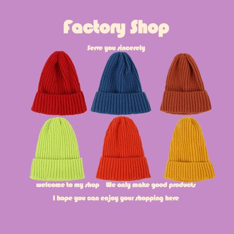 Korean fashion wild knit hat's discount tags