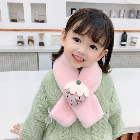 Children's candy color crocodile strawberry cross scarf's discount tags
